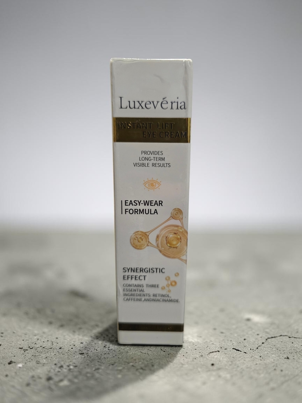Luxevéria Instant Lift Eye Cream Retinol Caffeine Niacinamide 30ml NEW